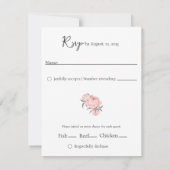 Liefde is geduldig – Scripture RSVP Card (Achterkant)