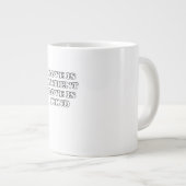 Liefde is Geduldig Subtiel Design Grote Koffiekop (Voorkant rechts)
