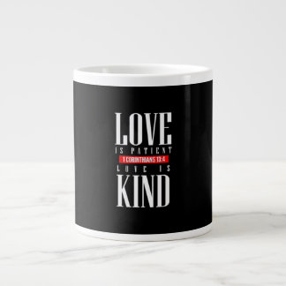 Liefde is Geduldig Tijdloze Inspirerende Stijl Grote Koffiekop