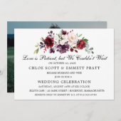 Liefde is Geduldig Trouwkaart Uitnodiging (Voorkant / Achterkant)