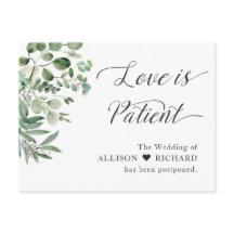 Liefde is Geduldig Uitgestelde Bruiloft Chic Eucal