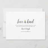 Liefde is Geduldig Uitstel Bericht Save The Date (Achterkant)