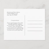 Liefde is Geduldig Verander de Datum voor de Bruil Aankondigingskaart (Achterkant)