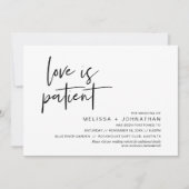 Liefde is geduldig, Verander onze trouwdatum Kaart (Voorkant)