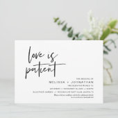 Liefde is geduldig, Verander onze trouwdatum Kaart (Staand voorkant)
