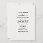 Liefde is Geduldig Vervagende Foto Minimalistische Save The Date (Achterkant)