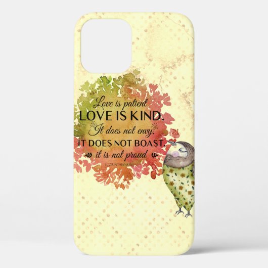 Liefde is Geduldig & Vriendelijk citaat Case-Mate iPhone Case (Achterkant)