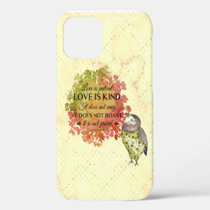 Liefde is Geduldig & Vriendelijk citaat iPhone 12 Hoesje