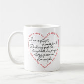 Liefde is Geduldig Woord Hart Koffiemok (Links)