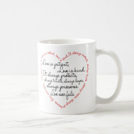 Liefde is Geduldig Woord Hart Koffiemok