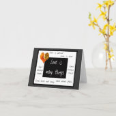 Liefde is geduldige briefkaarten (Gele Bloem)