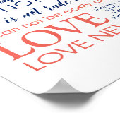 liefde is geduldige liefde is aardig Poster (Hoek)