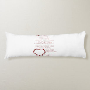 Liefde is geduldige liefde is soort 1 Korintiërs 1 Lichaamskussen