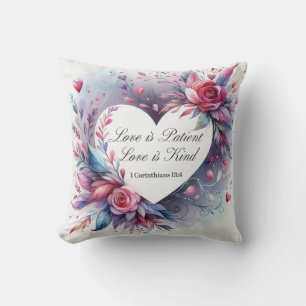 Liefde is geduldige liefde is vriendelijk hart en kussen