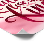 Liefde is geduldige liefde is vriendelijke Christe Poster (Hoek)