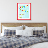 Liefde is geduldige speelkamerkunst canvas afdruk (Insitu (Slaapkamer))
