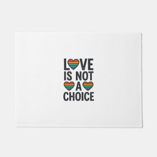 Liefde is geen keuze Regenboog Pride Vintage T-shi Deurmat