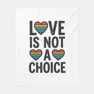 Liefde is geen keuze Regenboog Pride Vintage T-shi Fleece Deken