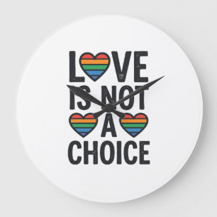 Liefde is geen keuze Regenboog Pride Vintage T-shi Grote Klok