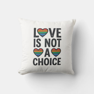 Liefde is geen keuze Regenboog Pride Vintage T-shi Kussen