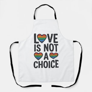 Liefde is geen keuze Regenboog Pride Vintage T-shi Schort