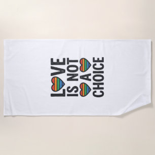 Liefde is geen keuze Regenboog Pride Vintage T-shi Strandlaken