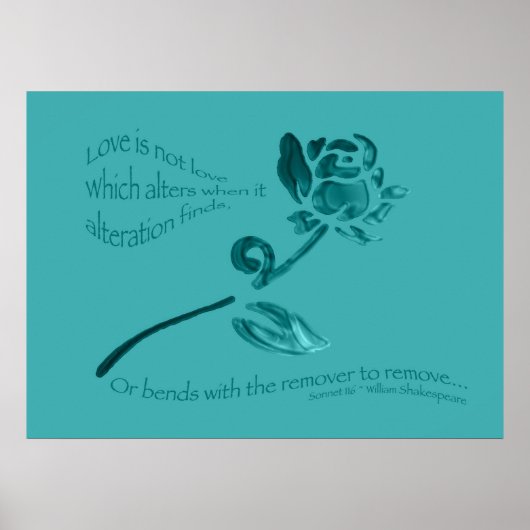 Liefde is geen liefde... poster (Voorkant)