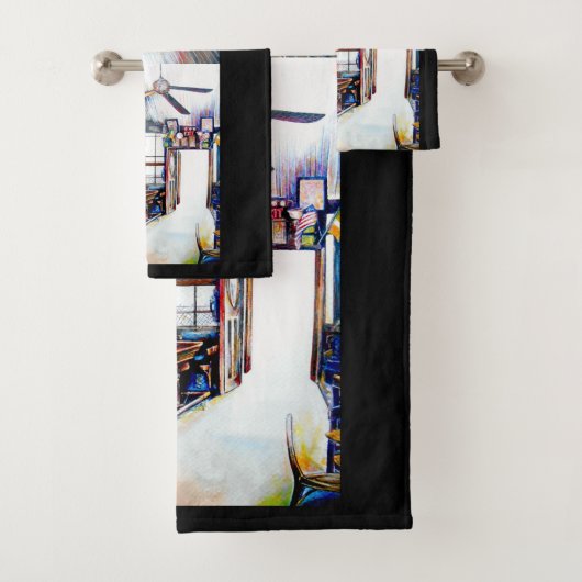 Liefde is geen muur, het is een brug bad handdoek (Insitu)