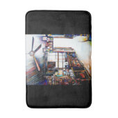 Liefde is geen muur, het is een brug badmat (Voorkant Verticaal)