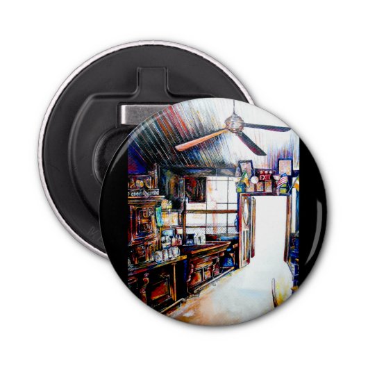 Liefde is geen muur, het is een brug button flesopener (Voorkant)