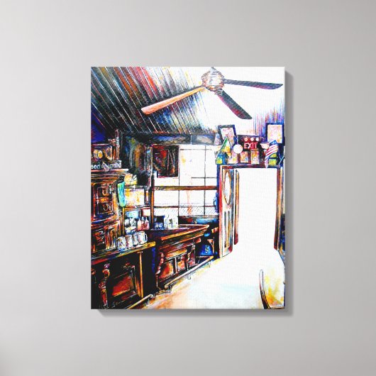 Liefde is geen muur, het is een brug canvas afdruk (Voorkant)