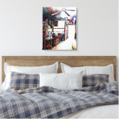 Liefde is geen muur, het is een brug canvas afdruk (Insitu (Slaapkamer))