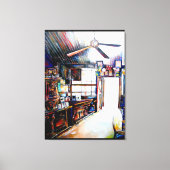 Liefde is geen muur, het is een brug canvas afdruk (Voorkant)