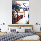 Liefde is geen muur, het is een brug canvas afdruk (Insitu (Slaapkamer))