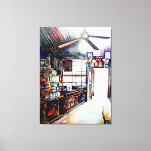 Liefde is geen muur, het is een brug canvas afdruk