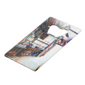 Liefde is geen muur, het is een brug creditkaart flessenopener (Achterkant Gekanteld)