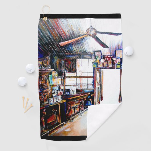 Liefde is geen muur, het is een brug golfhanddoek (Insitu)