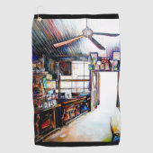 Liefde is geen muur, het is een brug golfhanddoek (Voorkant)