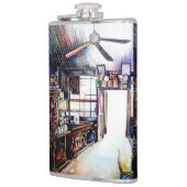 Liefde is geen muur, het is een brug heupfles (Links)