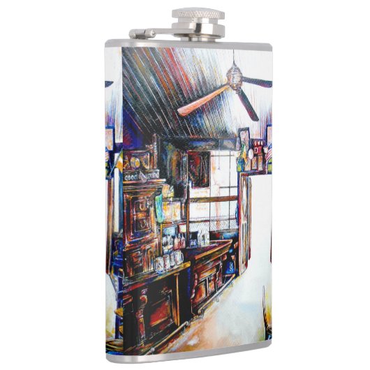 Liefde is geen muur, het is een brug heupfles (Rechts)