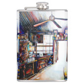 Liefde is geen muur, het is een brug heupfles (Voorkant)