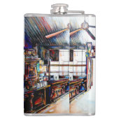 Liefde is geen muur, het is een brug heupfles (Achterkant)