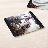 Liefde is geen muur, het is een brug kartonnen onderzetters (Schuin)