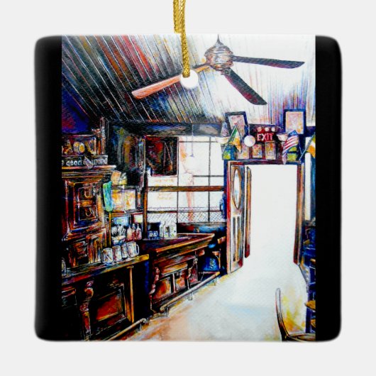 Liefde is geen muur, het is een brug keramisch ornament (Voorkant)