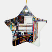 Liefde is geen muur, het is een brug keramisch ornament (Achterkant)