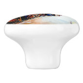 Liefde is geen muur, het is een brug keramische knop (Zijkant)