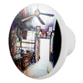 Liefde is geen muur, het is een brug keramische knop (Rechts)