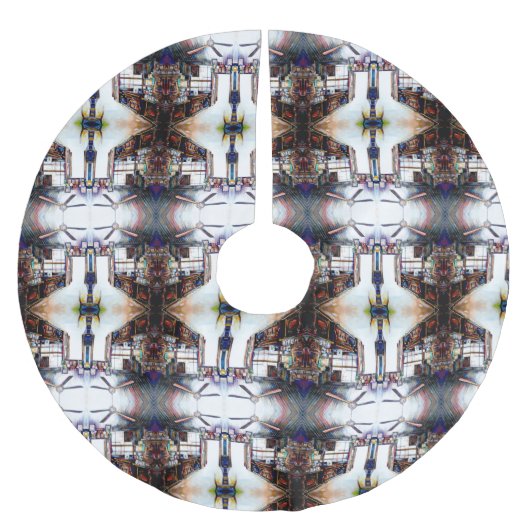 Liefde is geen muur, het is een brug kerstboom rok (Voorkant)