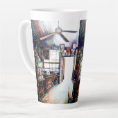 Liefde is geen muur, het is een brug latte mok (Linkerhoek)