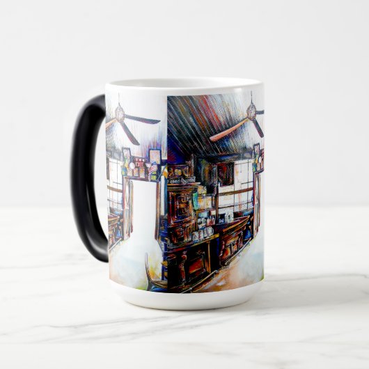 Liefde is geen muur, het is een brug magische mok (Voorkant links)